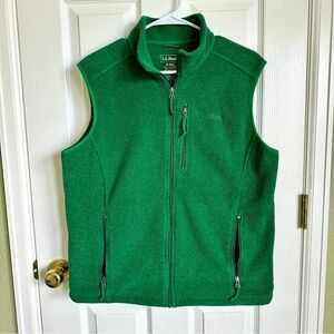 Green L.L. Bean Fleece Vest